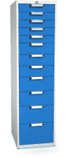 Universal cabinet for workbenches 1773 x 480 x 600 - 12x drawer